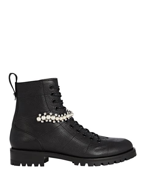 jimmy choo cruz combat boots